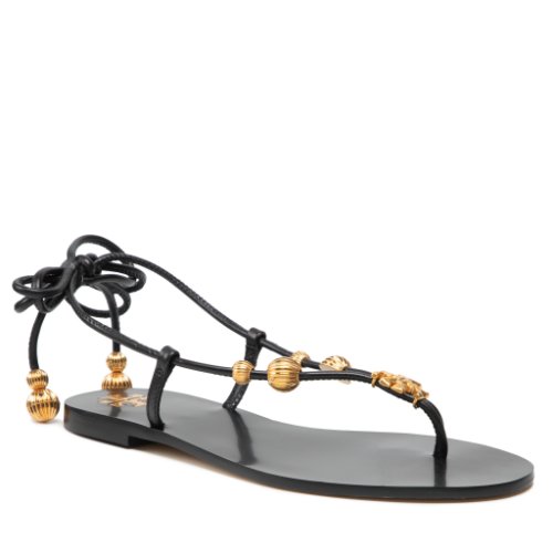 Sandale tory burch - capri flat lace up sandal 80044 perfect black 006