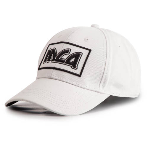 Șapcă mcq alexander mcqueen - baseball cap 501183 rgc30 9061 white/black