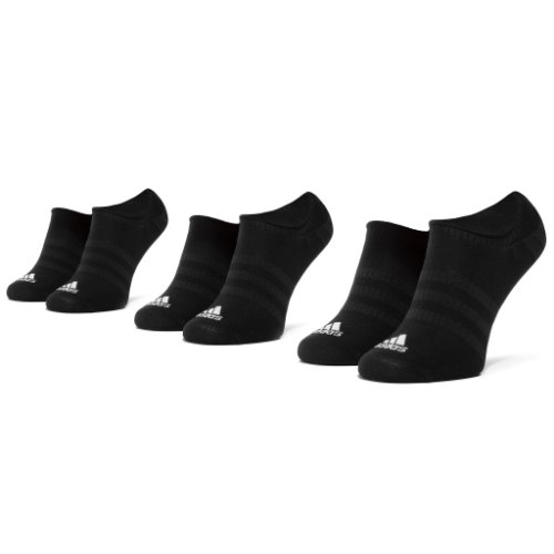 Set 3 perechi de șosete scurte unisex adidas - light nosh 3pp dz9416 black/black/black