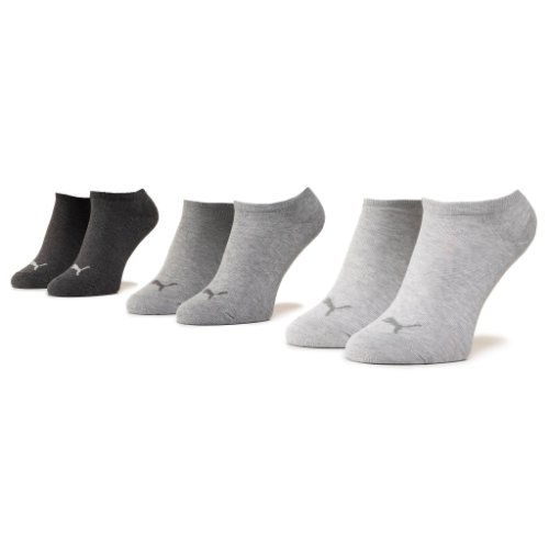 Set de 3 perechi de șosete joase unisex puma - 906807 anthraci/mel grey/mel grey 14