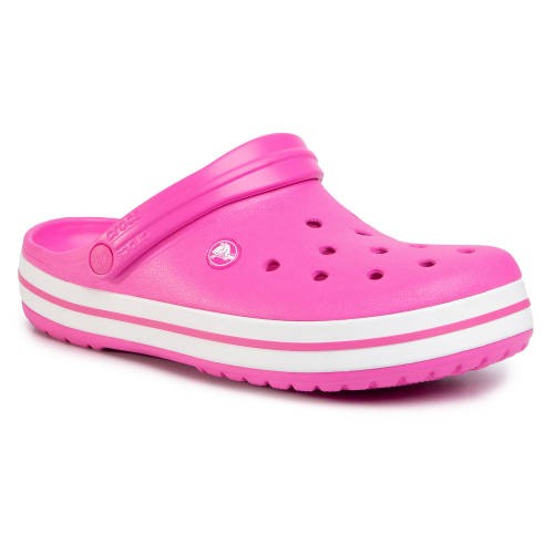 Șlapi crocs - crocband 11016 electric pink/white