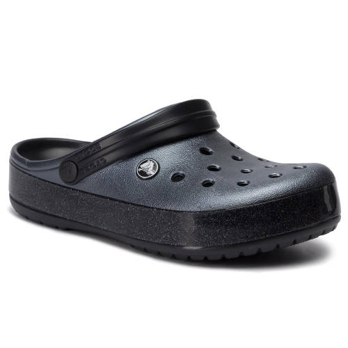 Șlapi crocs - crocband printed clog 205834 metallic black
