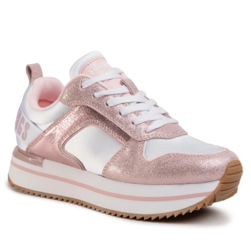 Sneakers bikkembergs - ladene b48bkw0057 white/soft pink