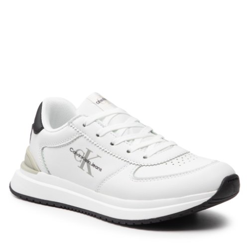 Sneakers calvin klein jeans - low cut lace-up sneaker v3b9-80136-0193x s white/black x002
