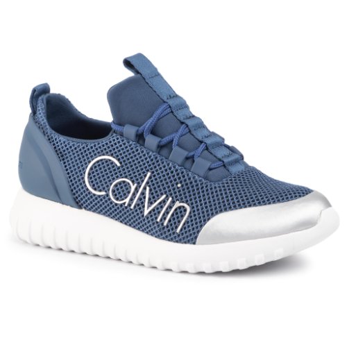 Sneakers calvin klein jeans - reika r0666 steel blue/silver
