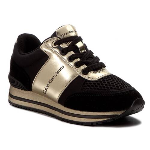 Sneakers calvin klein jeans - tanya r0651 black/gold