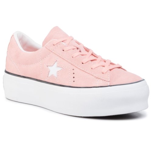 Sneakers converse - one star platform ox bleached coral/black/white