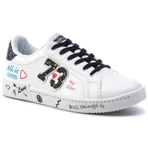 Sneakers dockers - 44cl202-610501 white/black