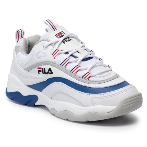 Sneakers fila - ray low 1010578.02g white/electric blue/gray violet