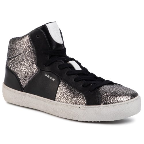 Sneakers geox - d warley b d92fbb 0kybc c0474 argintiu negru