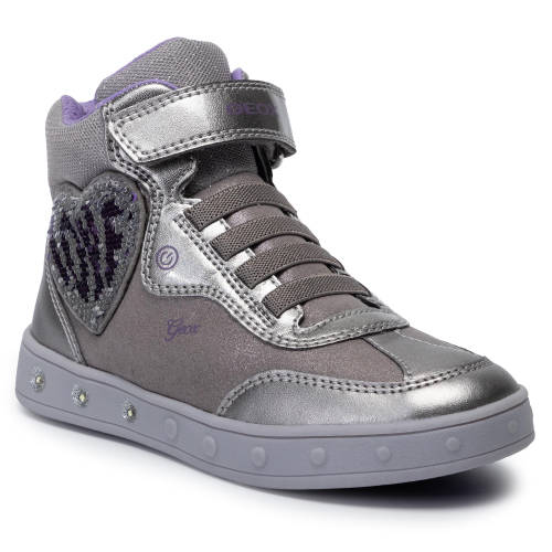 Sneakers geox - j skylin g. b j948wb 0blaj c1an8 s dk silver/violet