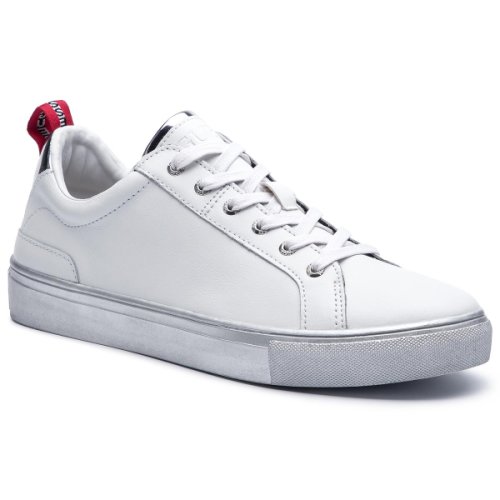 Sneakers guess - luiss low h fm7lui lea12 white/silver