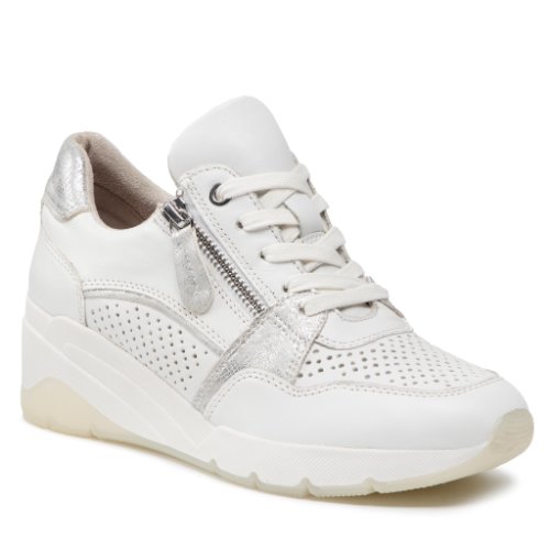 Sneakers jana - 8-23702-28 white/silver 191
