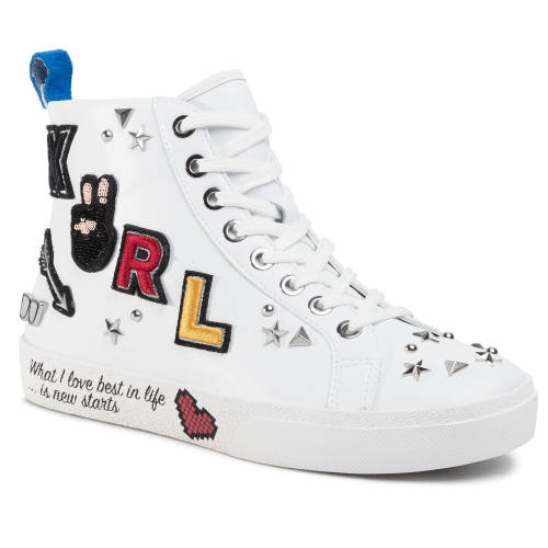 Sneakers karl lagerfeld - kl60154 white lthr