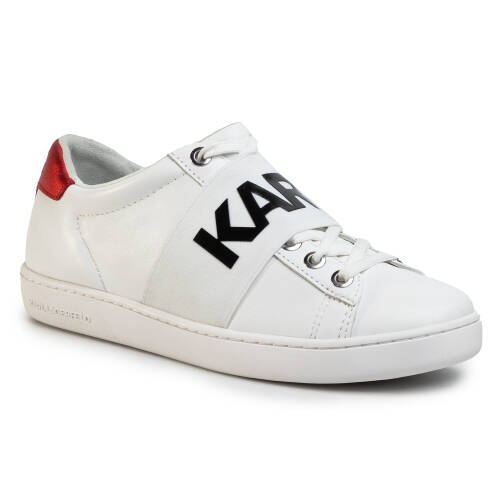 Sneakers karl lagerfeld - kl61236 white lthr