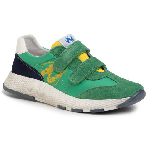 Sneakers naturino - jesko vl 0012014904.01.1f35 d verde/giallo/navy