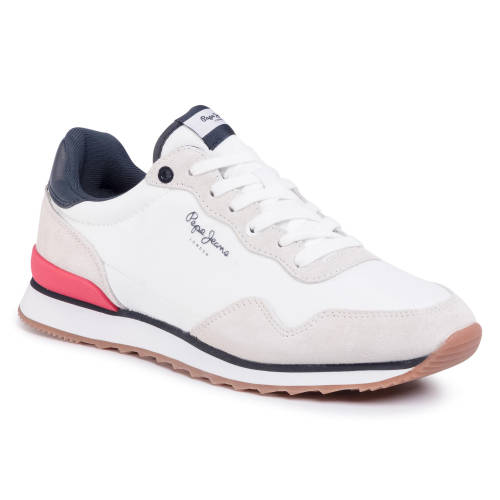 Sneakers pepe jeans - cross 4 basic pms30608 white 800
