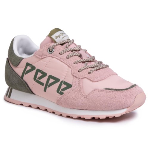 Sneakers Pepe Jeans - verona w logo pls30984 washed rose 313