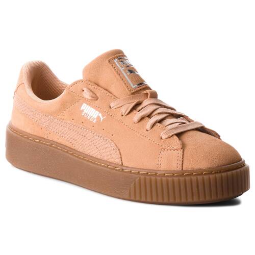 Sneakers puma - suede platform animal 365109 dusty coral/puma silver