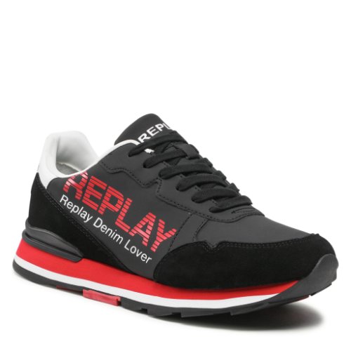 Sneakers replay - gms68 .000.c0048s black red 178