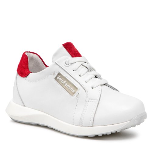 Sneakers solo femme - d0102-01-n01/i75-03-00 biały/czerwony