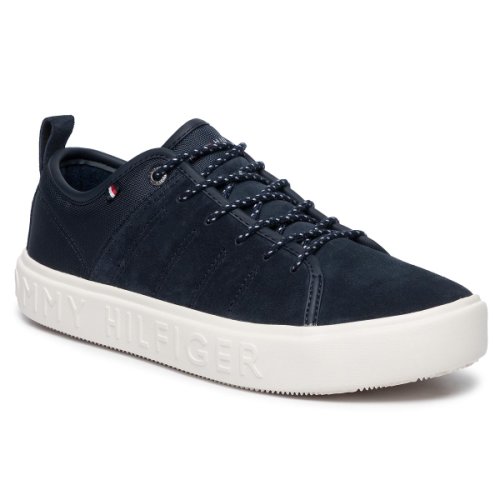 Sneakers tommy hilfiger - corporate branded cupsole low fm0fm02392 midnight 403