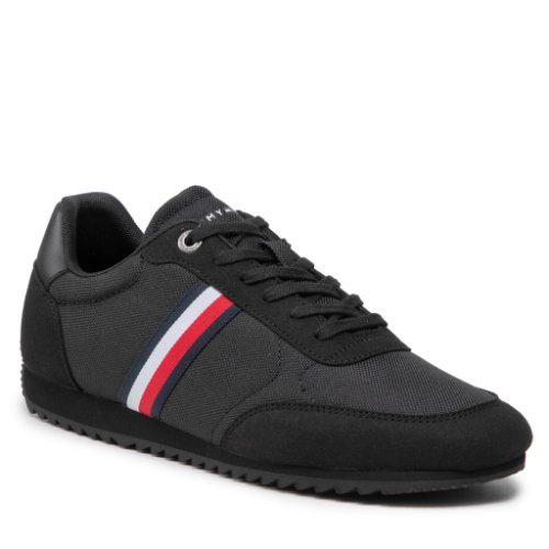Sneakers tommy hilfiger - essential mesh runner fm0fm04021 black bds