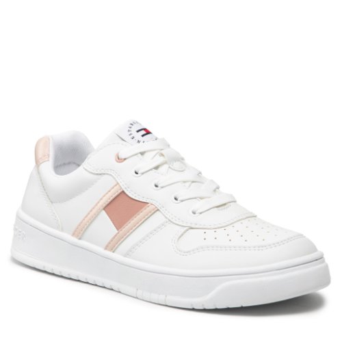 Sneakers tommy hilfiger - low cut lace-up sneaker t3a4-32143-135 s white/pink x134