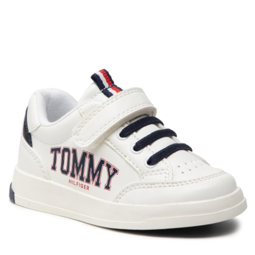 Sneakers tommy hilfiger - low cut lace-up t1b4-32218-1384 m white/blue x336
