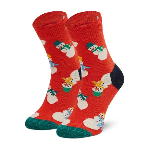 Șosete lungi pentru copii happy socks - ksns01-4300 roșu
