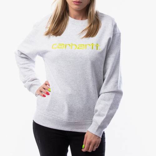 Carhartt Wip w' sweatshirt i027475 ash heather/lime