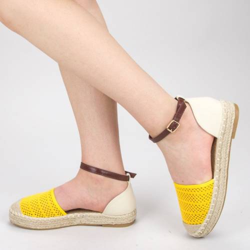 Pantofi casual dama qzl278 yellow (025) mei