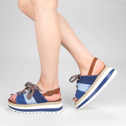 Sandale dama cu platforma gzxy3 blue (049) mei
