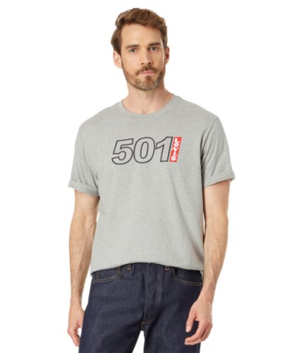 Accesorii barbati 686 short sleeve relaxed fit tee 501 logo outline midtone heather grey