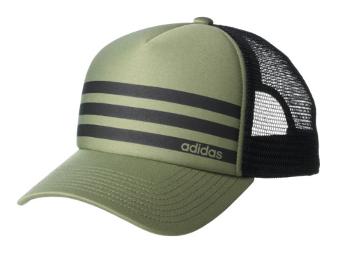 Accesorii barbati adidas linear 3-stripe trucker hat legacy greenblack