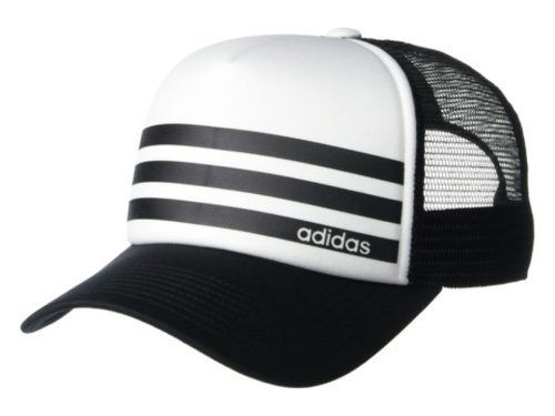 Accesorii barbati adidas linear 3-stripe trucker hat whiteblack