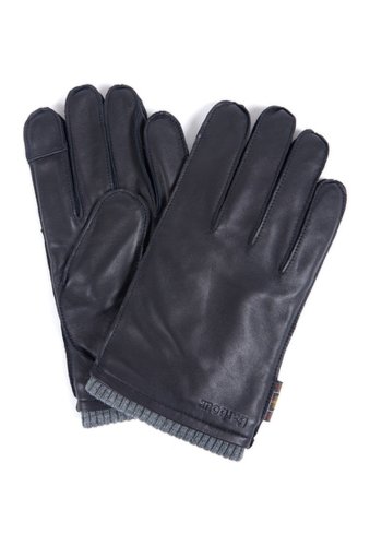 Accesorii barbati barbour bampton leather gloves black