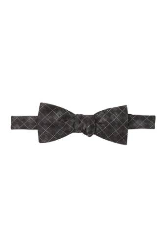 Accesorii barbati ben sherman kacen plaid silk bow tie black