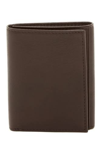Accesorii barbati bosca double id trifold leather wallet brown