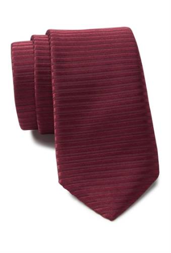Accesorii barbati boss solid textured stripe tie dk rd