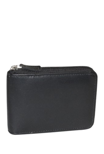 Accesorii barbati buxton emblem zip-around billfold wallet black