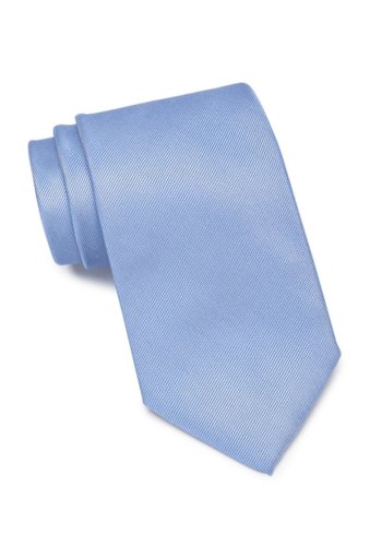 Accesorii barbati calvin klein two by one solid silk tie blue