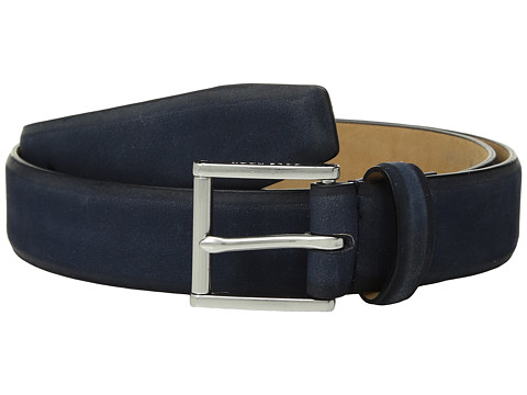 Accesorii barbati cole haan 32 mm burnished nubuck leather belt ink