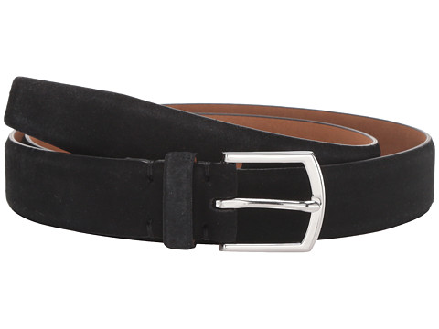 Accesorii barbati cole haan 32 mm suede strap with feather edges black