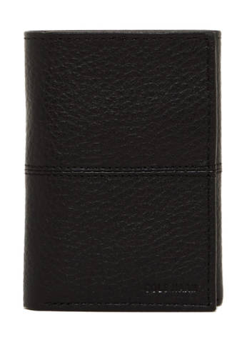 Accesorii barbati Cole Haan pebble leather trifold wallet black