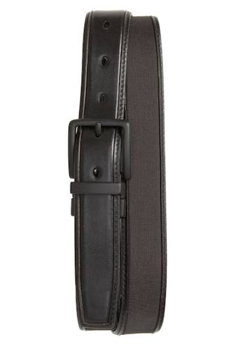 Accesorii barbati cole haan reversible nylon inlay leather belt black