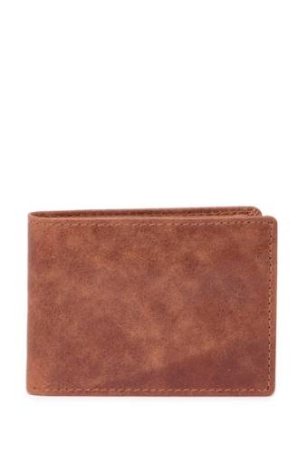 Accesorii barbati english laundry crunch leather bi-fold wallet cognac