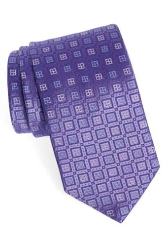 Accesorii barbati eton geometric silk tie purple