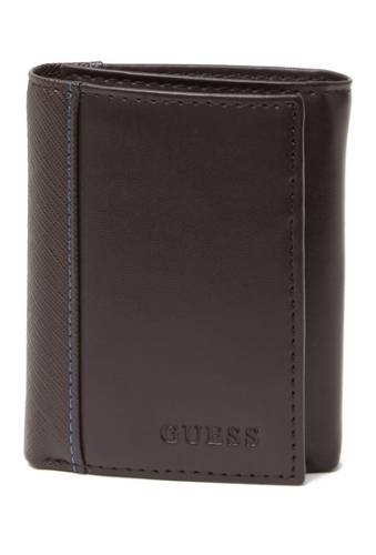 Accesorii barbati guess rfid bails trifold wallet brown