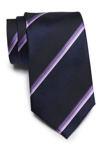 Accesorii barbati kenneth cole reaction multi stripe silk blend tie purple